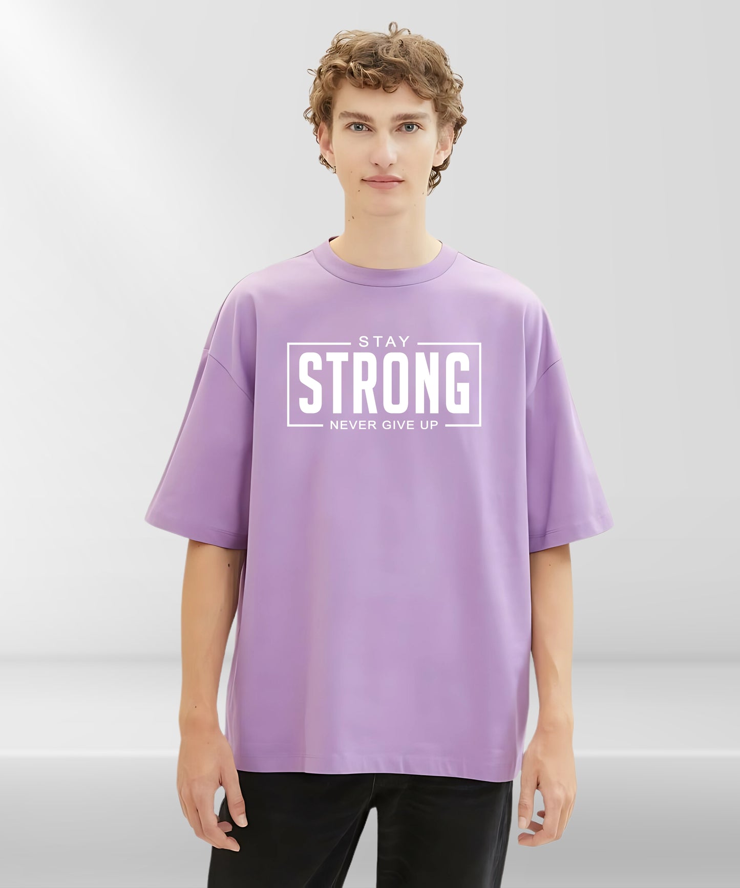 Stay Strong Oversize Casual Wear T-Shirt