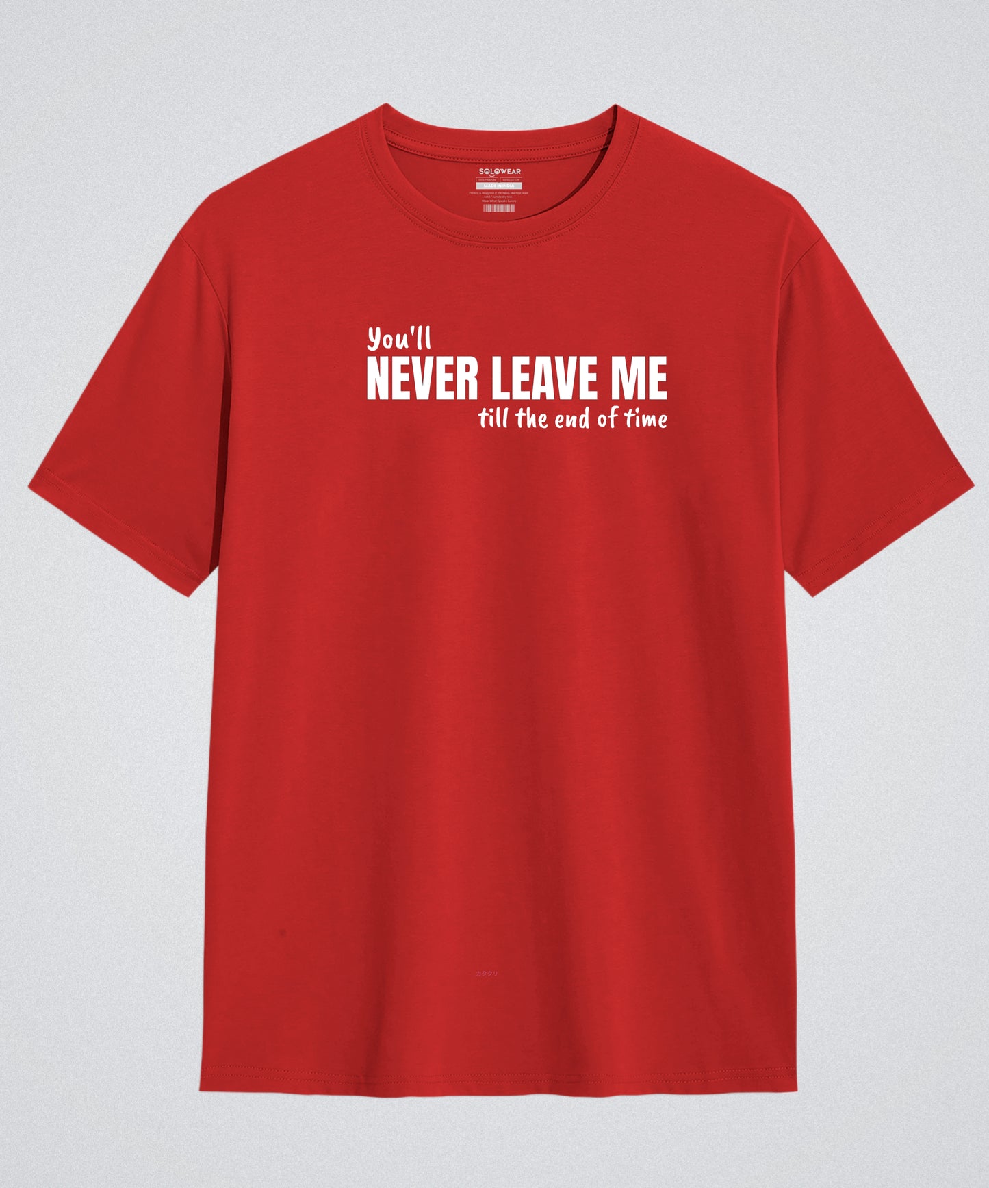 Never Leave Me Casual Wear Oversized Anime T-Shirt
