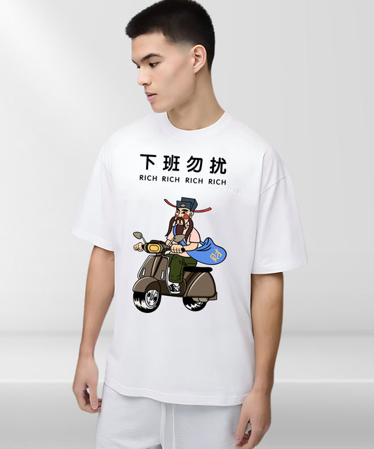 Rich Rich Oversize Casual Wear T-Shirt