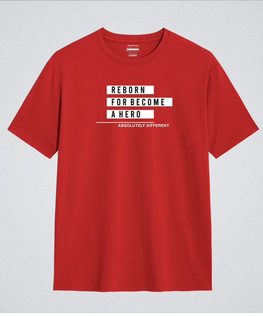 Reborn Graphic Print Casual Wear Oversized Anime Tshirt