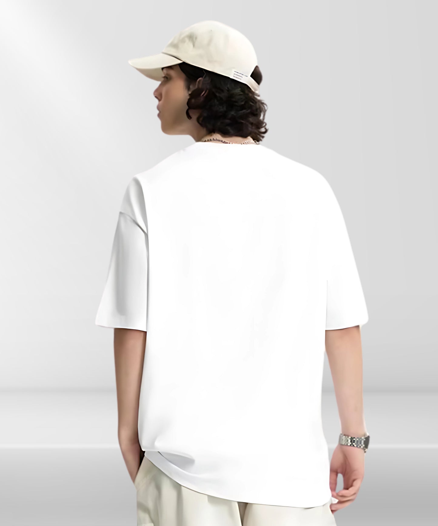 Primitive Print Oversize Casual Wear T-Shirt