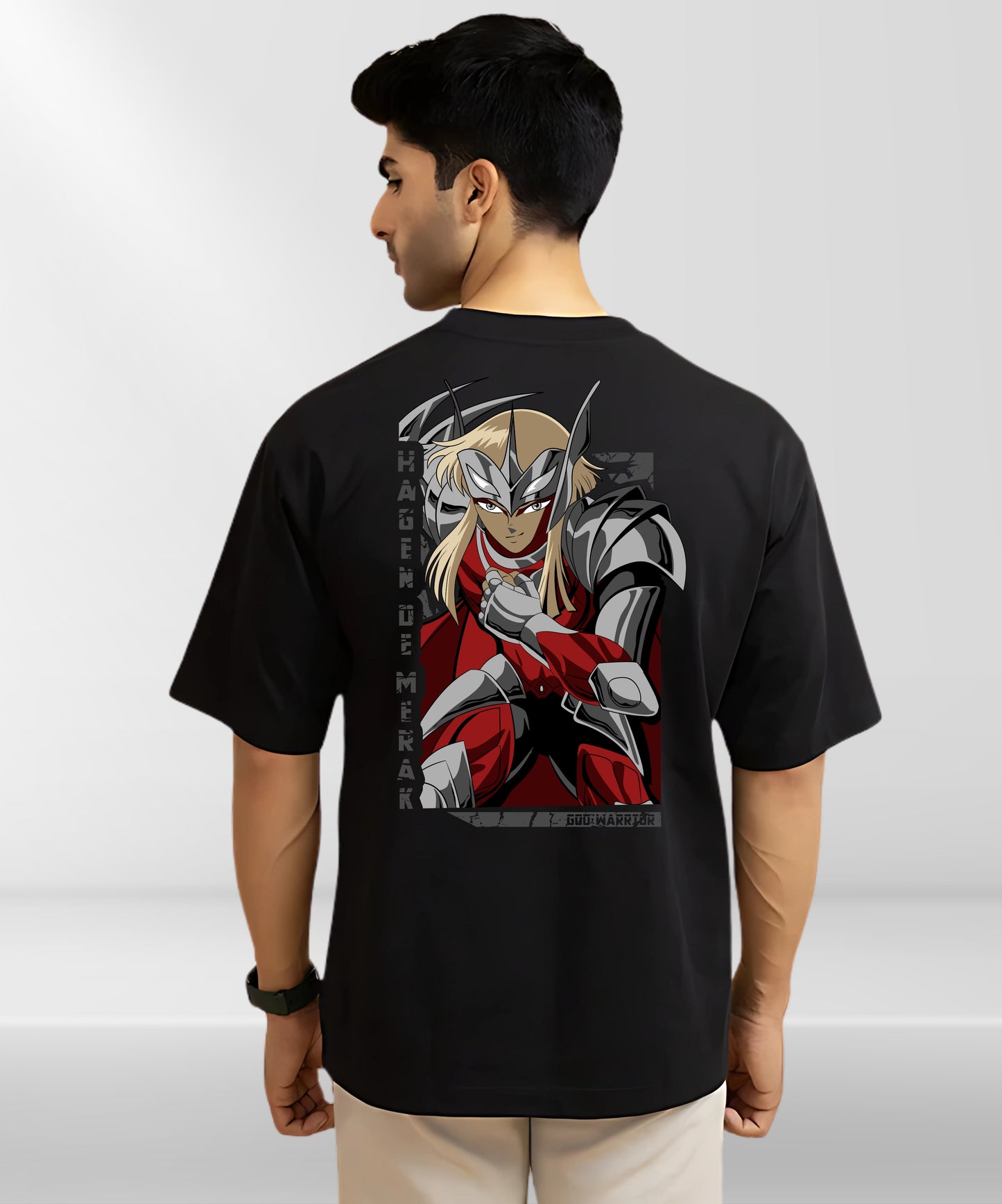 Solowear Warrior Anime Oversized Casual Wear T-Shirt