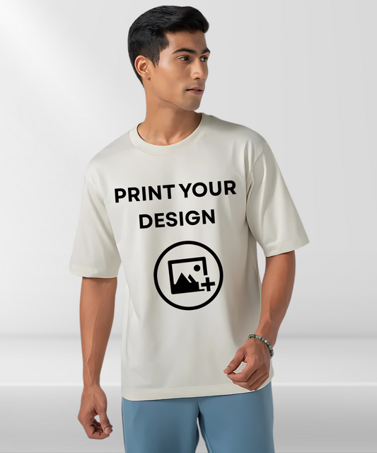 White Oversize Custom T-shirt | Print Your Design