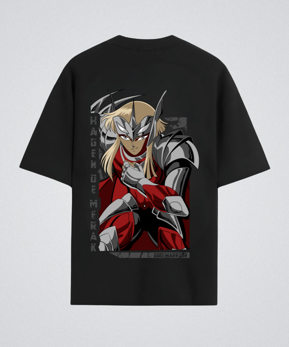 Solowear Warrior Anime Oversized Casual Wear T-Shirt