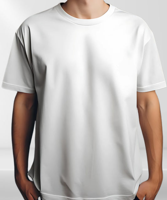 Solowear Plain White Unisex Oversized T-shirt