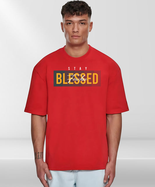 Solowear Stay Blessed Oversize Casual Wear T-Shirt