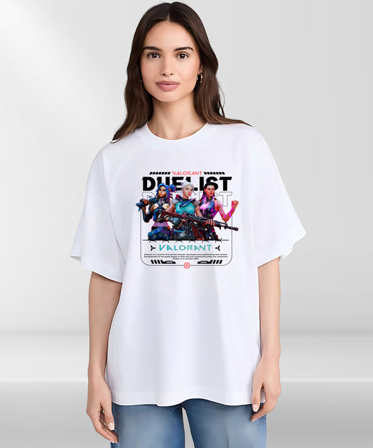 Duelist Oversize Casual Wear T-Shirt for Women