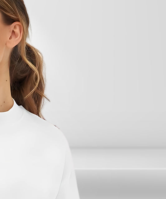 Solowear Plain White Oversized T-Shirt for Women