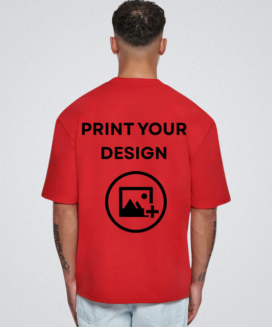 Solowear Customized Oversized Red T-shirt