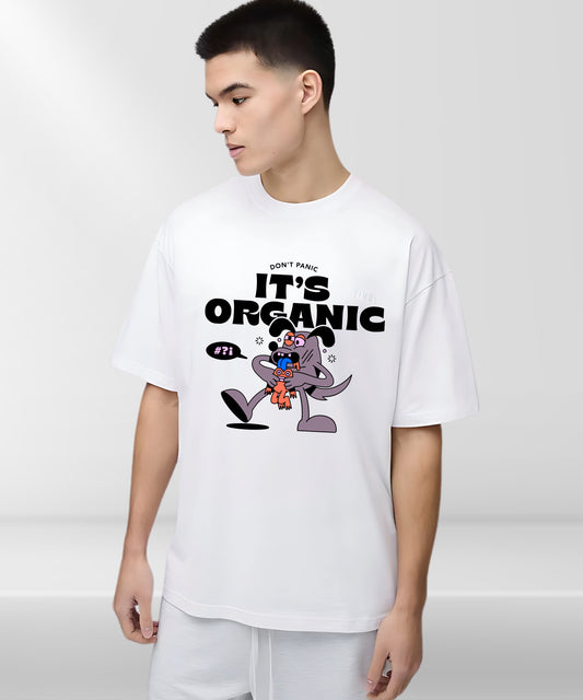 It's Organic Graphic Print Oversize T-shirt