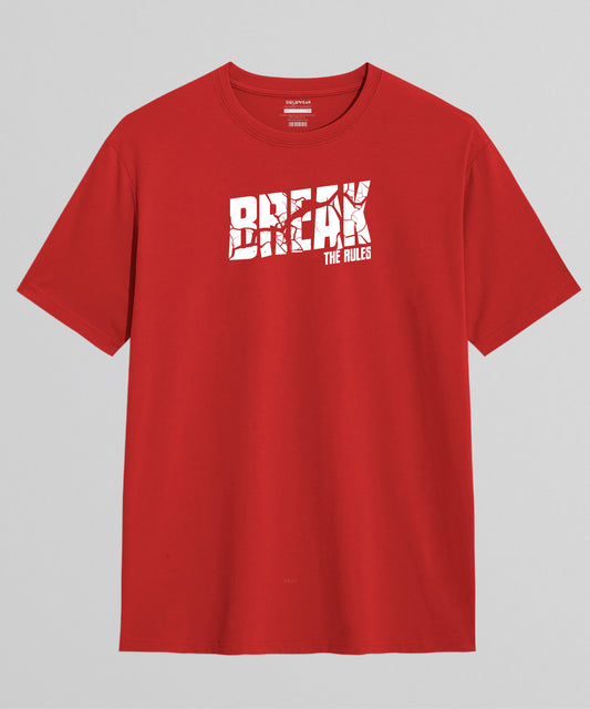 Break The Rules Casual Wear Oversized T-Shirt | Bold & Stylish Fashion
