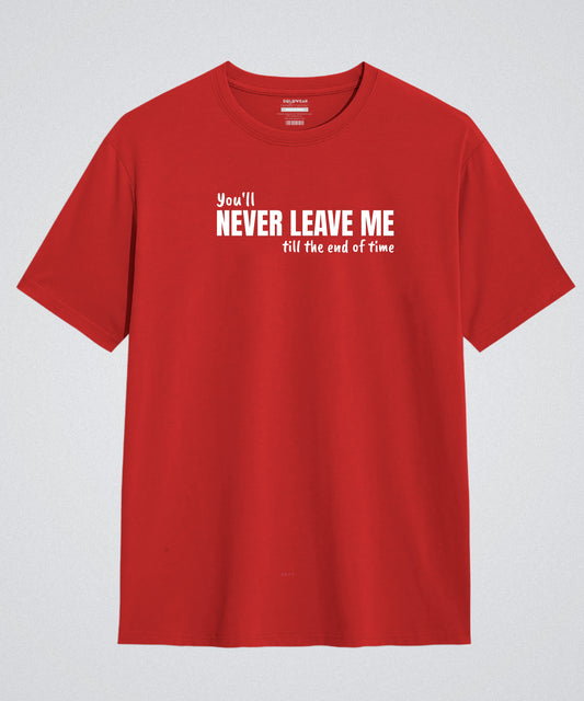 Never Leave Me Casual Wear Oversized Anime T-Shirt