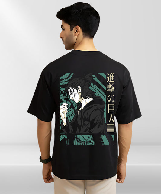 Solowear Eren Yeager Anime Oversized Casual Wear T-shirt