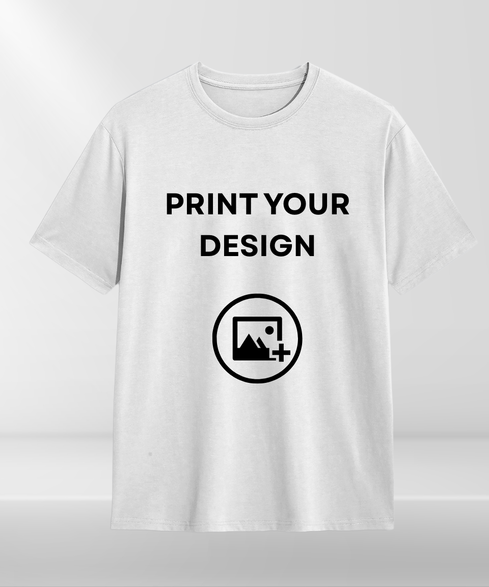 White Oversize Custom T-shirt | Print Your Design