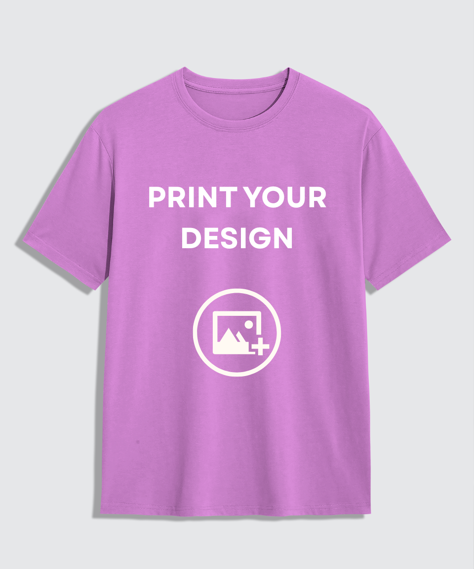 Lavender Oversize Custom T-shirt | Print Your Design