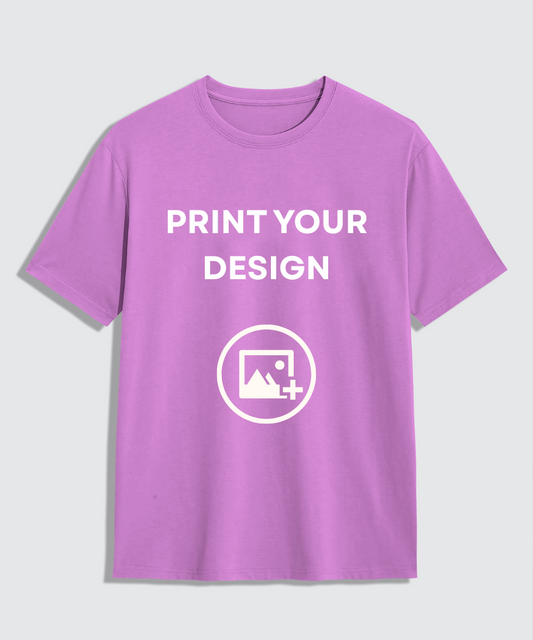 Lavender Oversize Custom T-shirt | Print Your Design