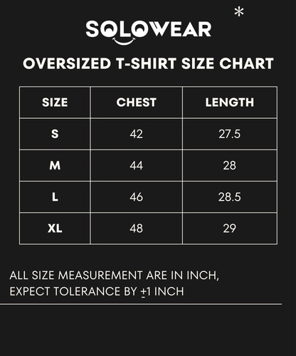 Essence Edition Black Colour Oversized T-shirt